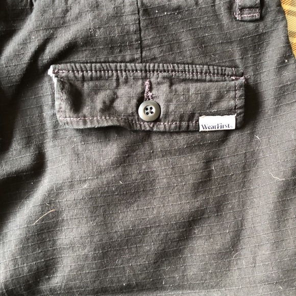 WearFirst Men’s Stretch Caution Ripstop Cargo Shorts Black Waist 36 - Picture 4 of 11